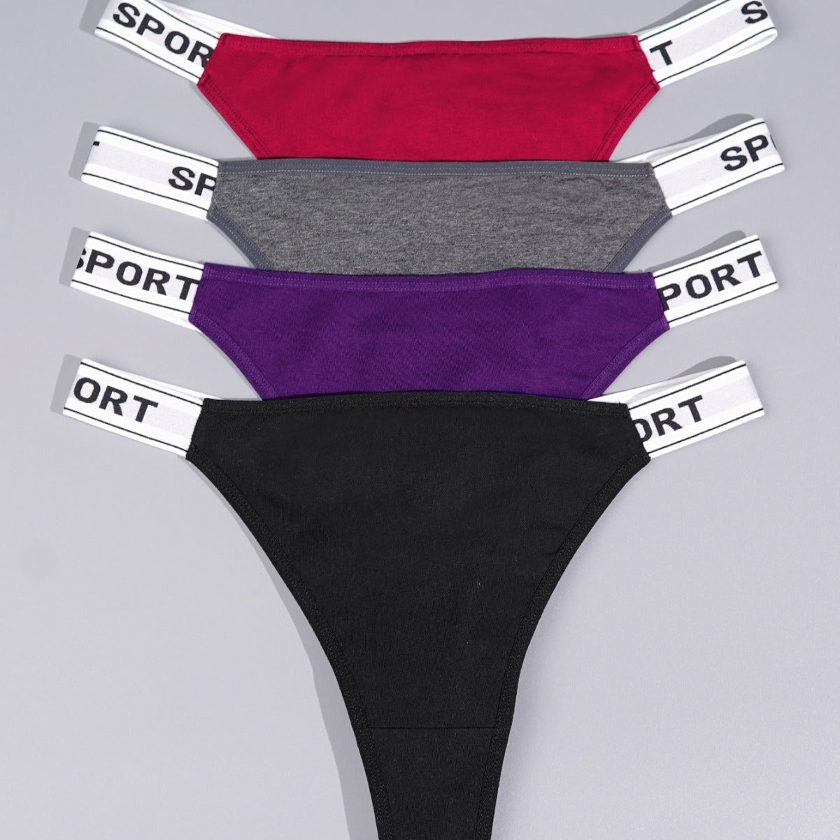 Plus Size Women's Briefs With Letters