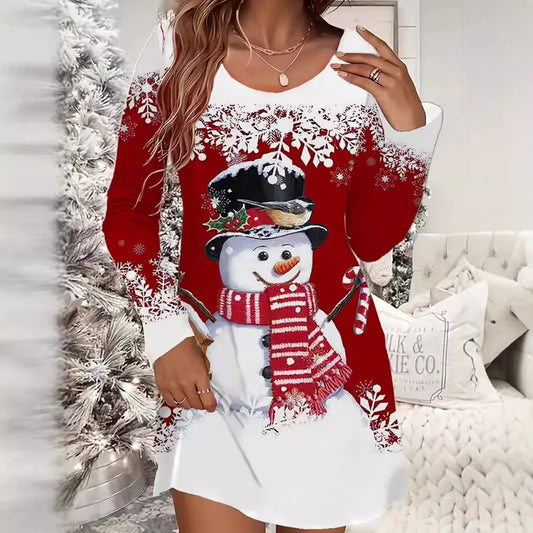 European And American Women's Clothing Christmas Leisure Dress