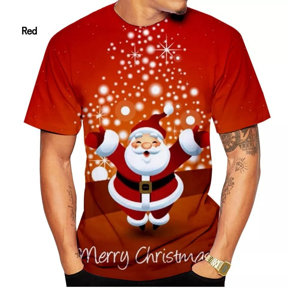 3D Digital Printing Christmas Top For Men